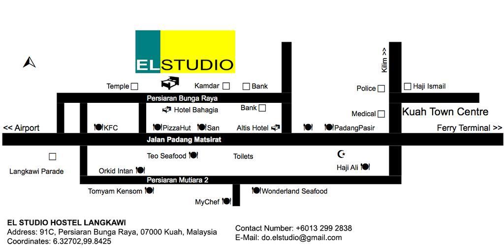 El Studio Hostel Langkawiクア エクステリア 写真